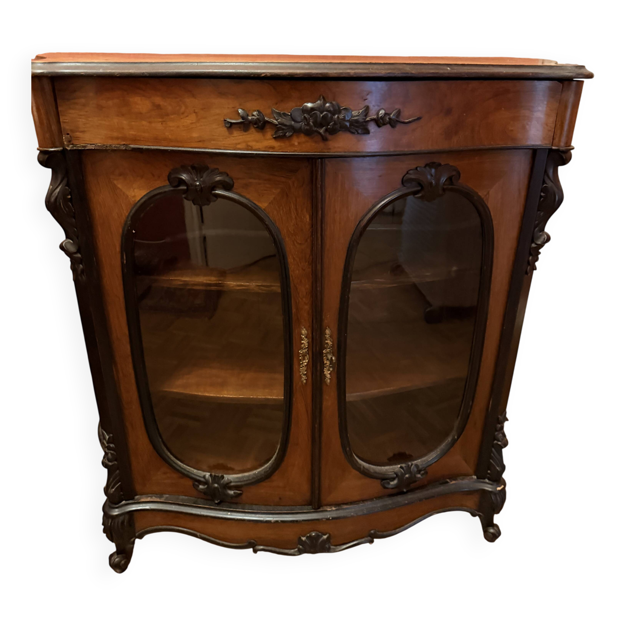 Display cabinet, low bookshelf from the Napoleonic III period.