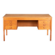 Retro Oak 1960s Danish Mid Century Desk Two Sided Partners By Domino Møbler