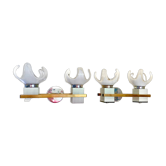 Paire d'appliques verre murano blanc, Mazzega