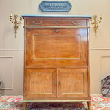 Lebrund Jean-Baptiste Louis XVI period mahogany secretary stamped