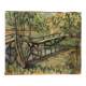 The Footbridge, oil on canvas signed