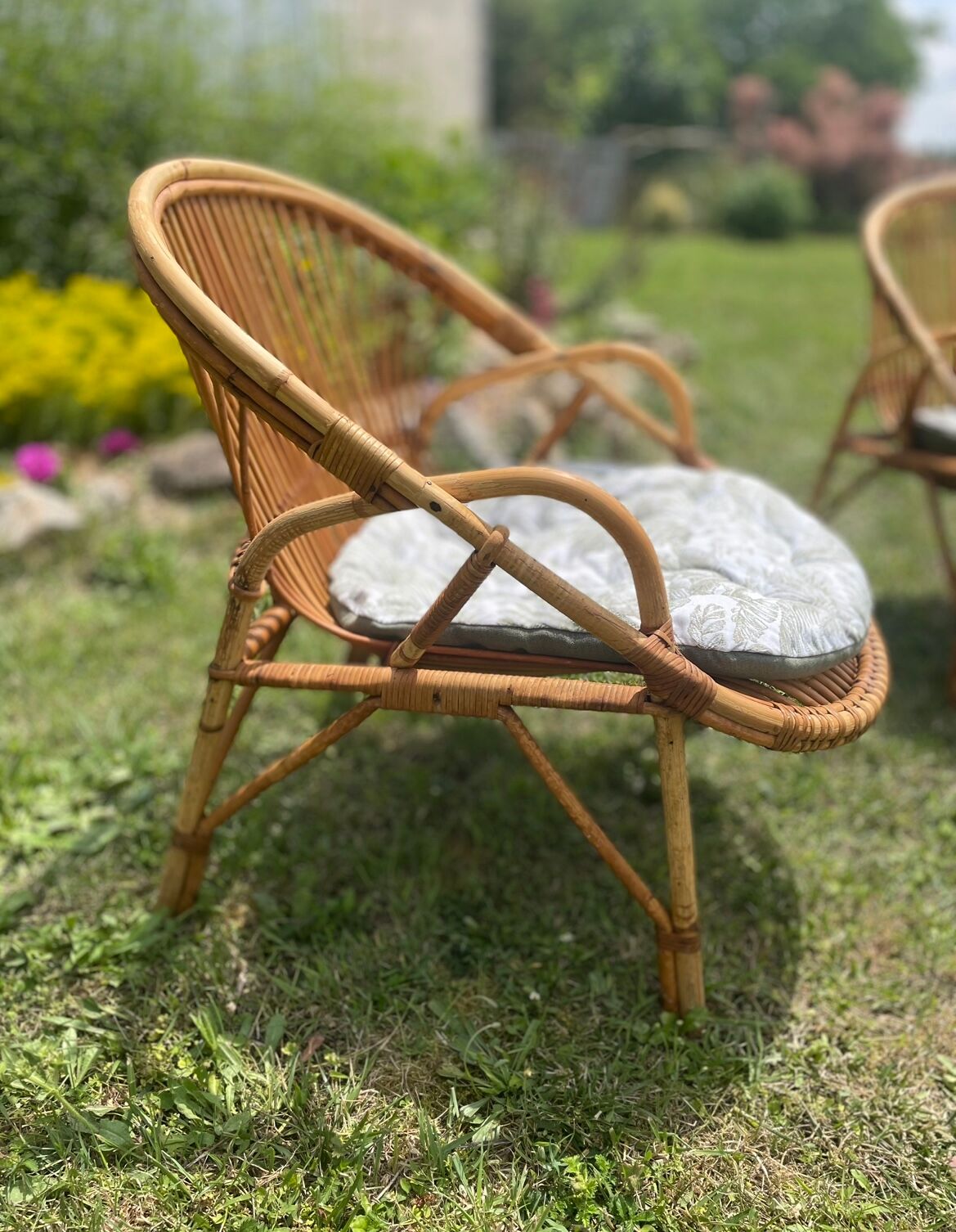 Restored garden furniture