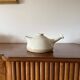 Mid-century Modern cream gres teapot, Franco Bucci Italy ca. 1970