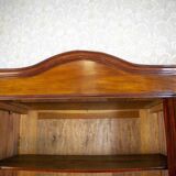 20th-Century Mahogany Linen-Press with Mirror, 1950s