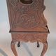 Provençal style table in carved oak.