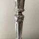 Antique silver-plated candlesticks in classic style