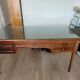 Bureau style notaire bois et cuir