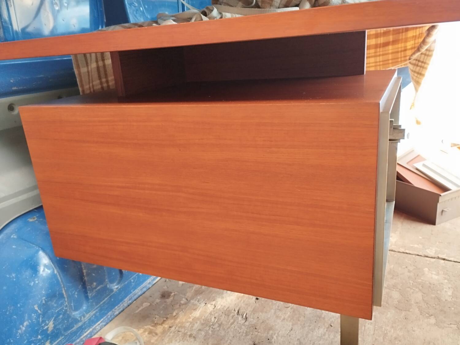 Vintage teak desk by Alain Richard