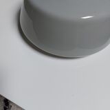 Vintage powdery grey opaline pendant lamp