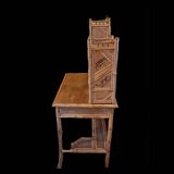 Old bamboo rattan dressing table