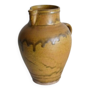 Vase à anse en grès