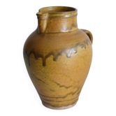 Handled stoneware vase by Michel Pastore