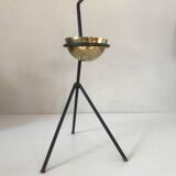 1950 metal and brass ashtray