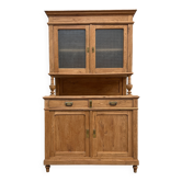Antique two-body oak dresser