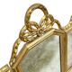 Miroir triptyque en bois doré et sculpté