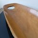 Vintage wooden plate by Aldo Tura for Macabo Italy