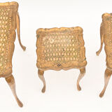 3 florentine style tables