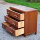 Vintage chest of drawers from the 50s solid oak 3 drawers