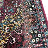 Rectangular rug, floral patterns
