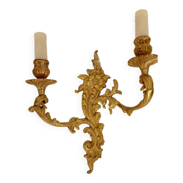 bronze wall light signed Petitot