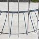 Set of 2 chrome metal chairs, Italian style from the 1970s.