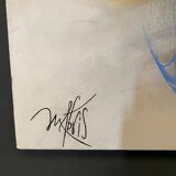 Oil on canvas modern composition by Mabris Outremer 2016