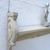 Shabby chic wall shelf in solid oak