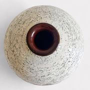 Bitossi by Aldo Londi Chamotte Ball Vase, Italy, 1960s