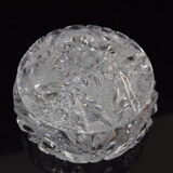 Sugary bowl,cut crystal glass,bohemia in the 1960's.