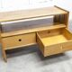 Low furniture Maison Regain solid elm 1960 with drawer