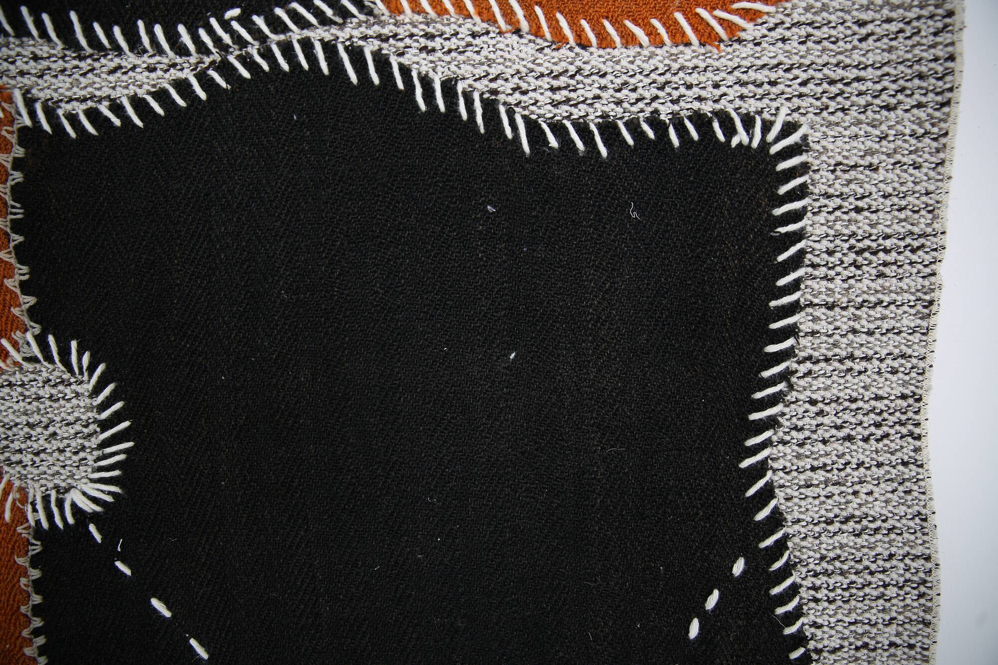 Vintage Turkish Wool Wall Hanging, Handmade Tapestry Rug, 72x106 Cm