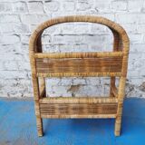 Vintage rattan shelf