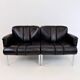 Girsberger Eurochair leather sofa 2-seater