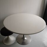 white tulip dining table