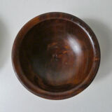 2 wooden bowls turned