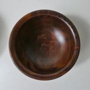 2 wooden bowls turned