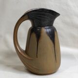 Art Nouveau pitcher in flamed stoneware from Denbac model 234