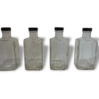 Lot de 4 grandes bouteilles vintage