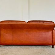 Vintage Danish mid-century cognac leather 2-seater sofa by Sigurd Resell