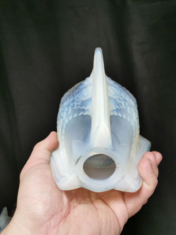 Lustre petitot art déco verre opalescent