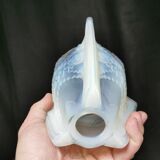 Petitot art deco chandelier, opalescent glass