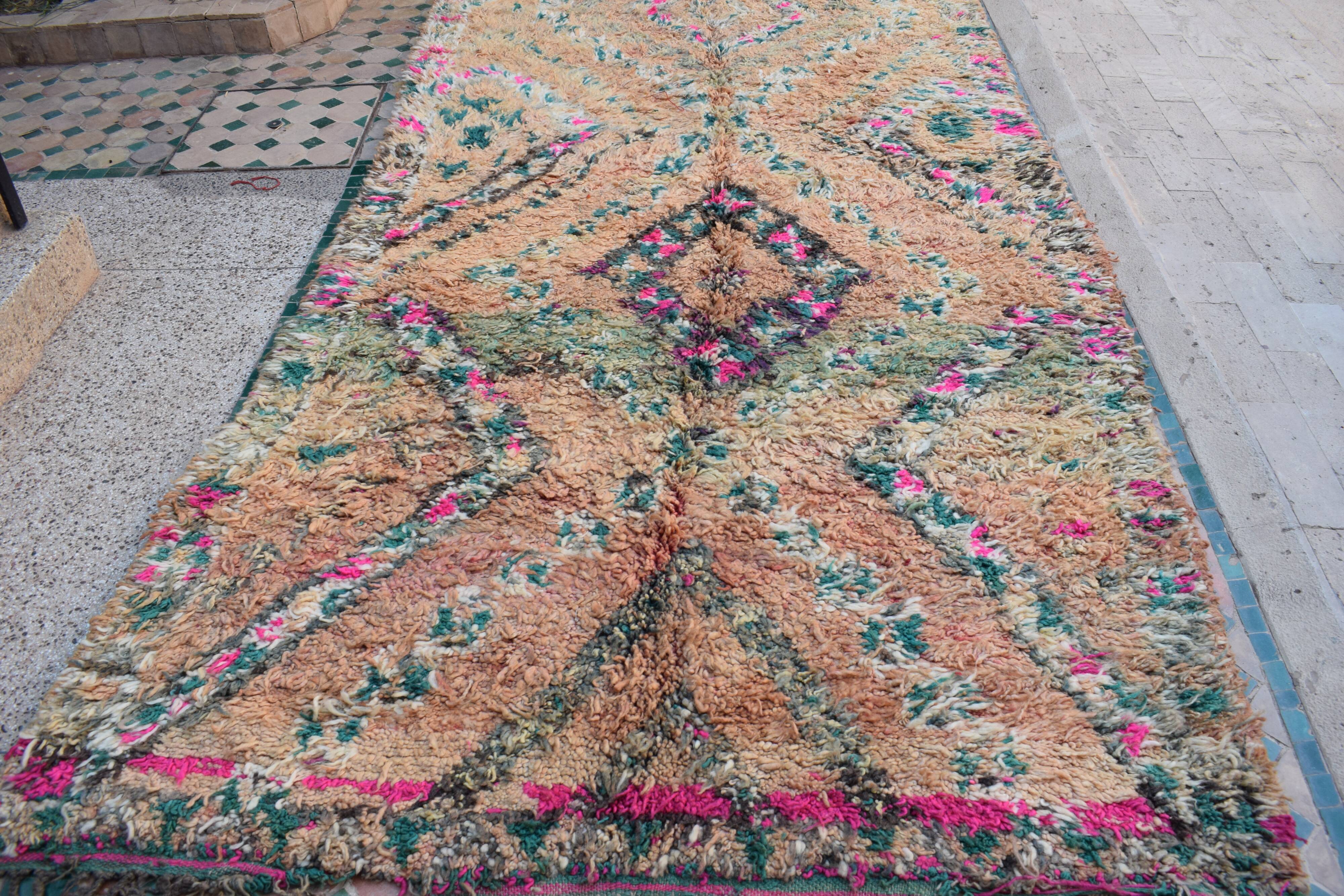 Berber rug Moroccan vintage Atlas, 325x161 cm