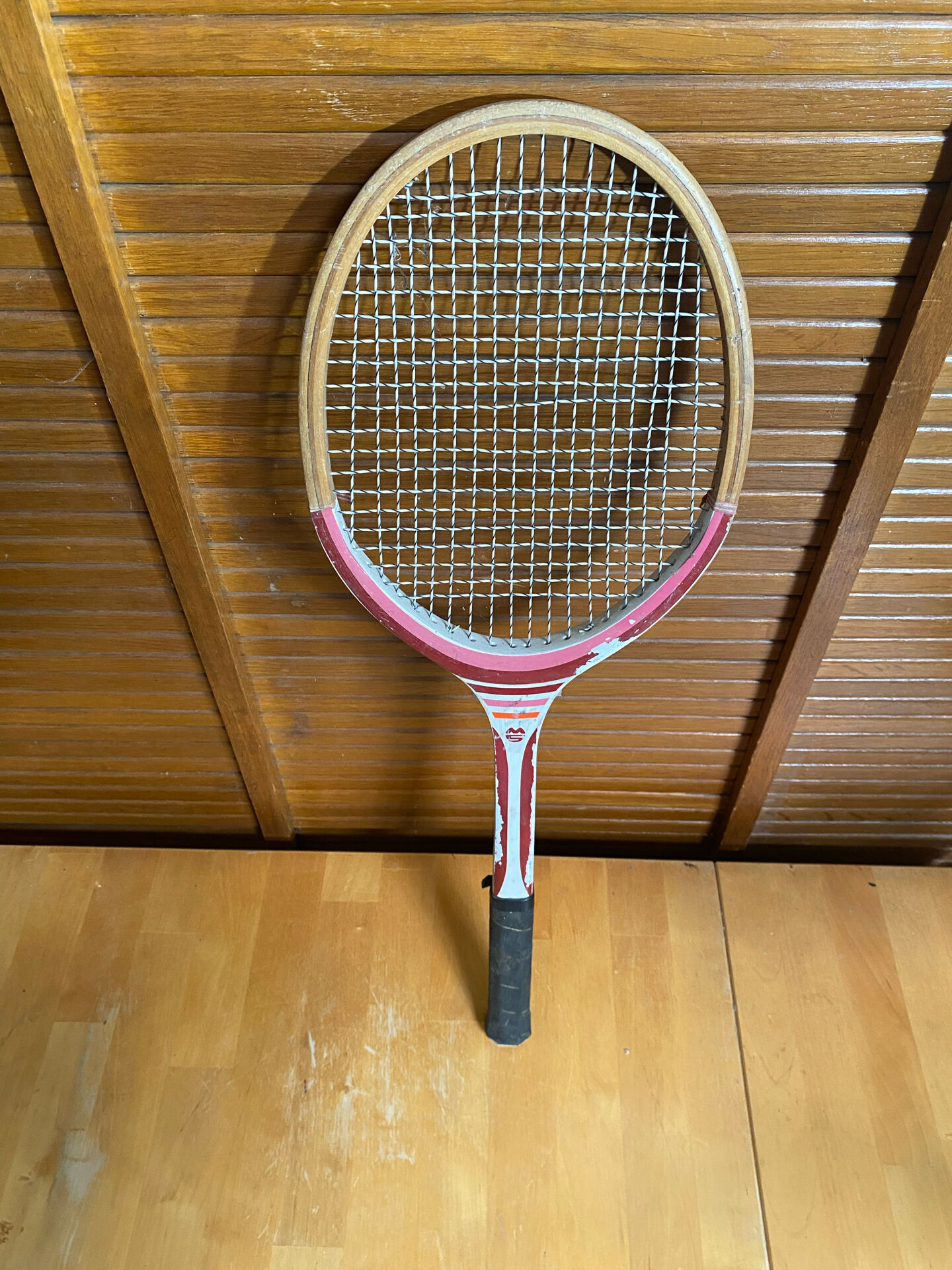 Vintage MS Marco School Tennis Racket 2 Wood Sports