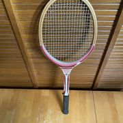 Raquette Tennis Ancienne MS Marco École 2 Bois Sport Vintage