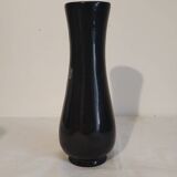 Small vase in black lacquered wood with pearl pattern