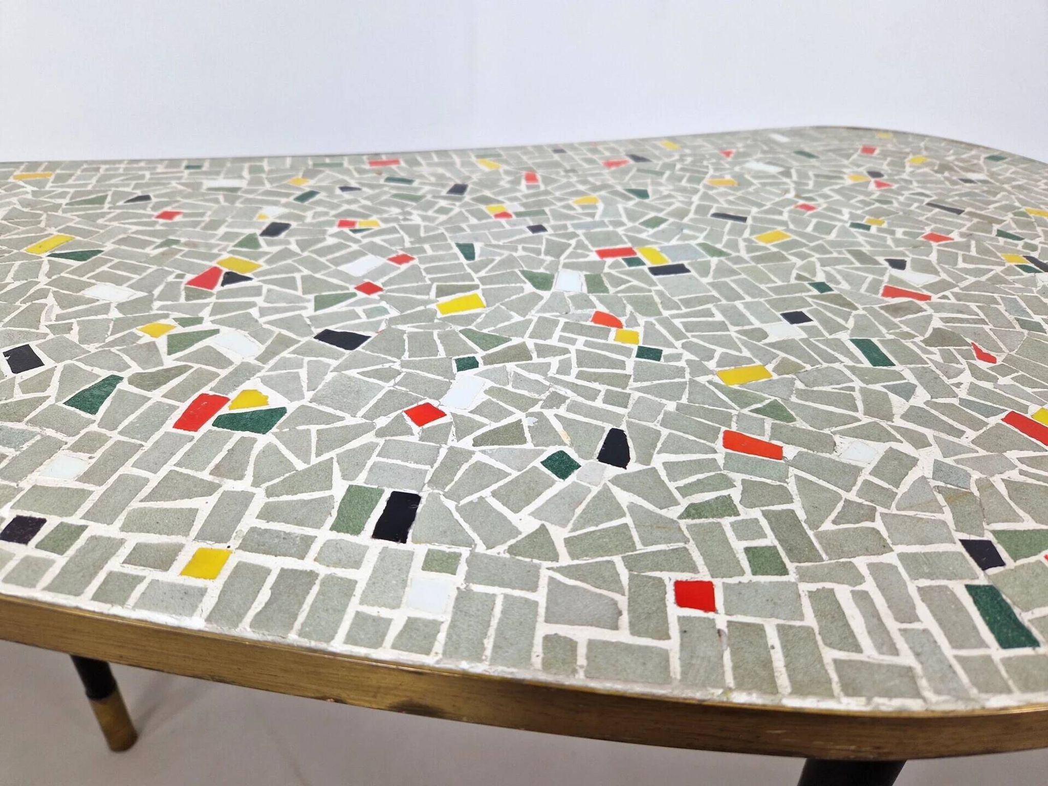 Mid-century mosaic coffee table