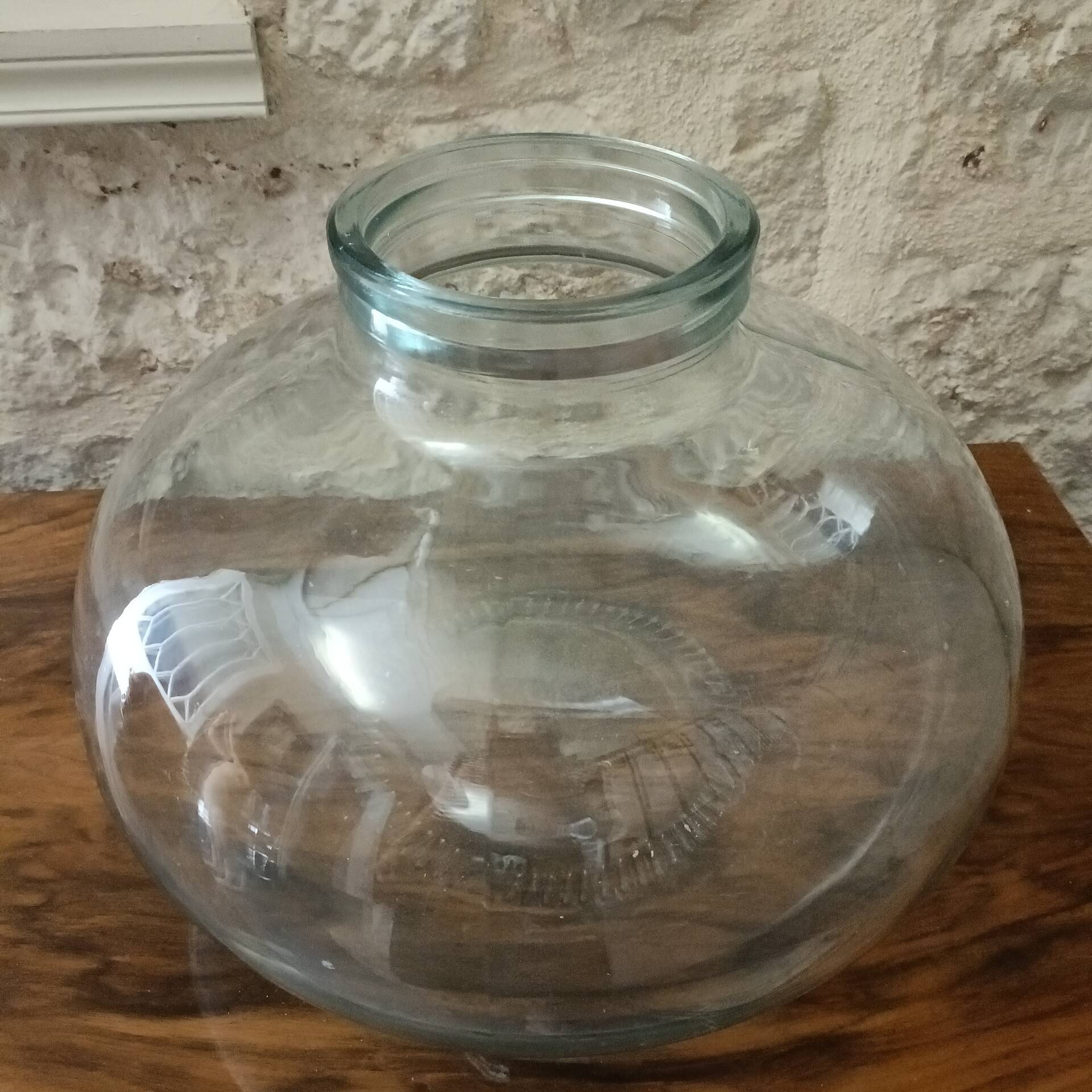 Grand vase, bonbonne en verre