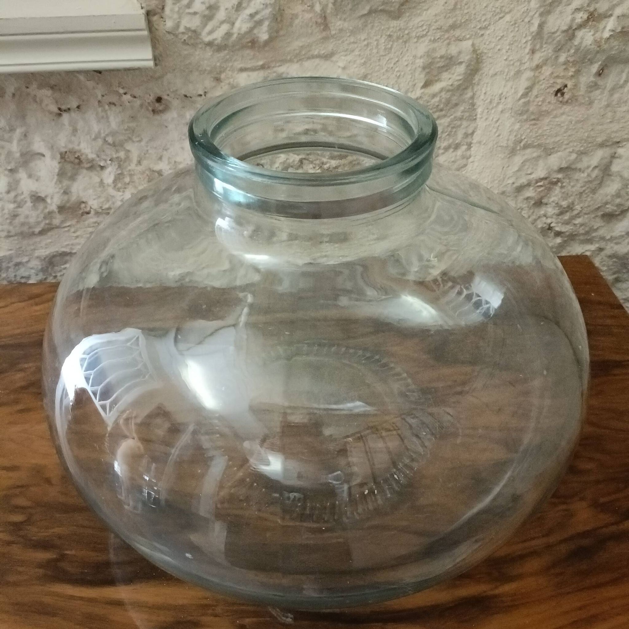 Grand vase, bonbonne en verre