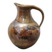 Vintage Handmade Brown Ceramic Jug, 1960/70s