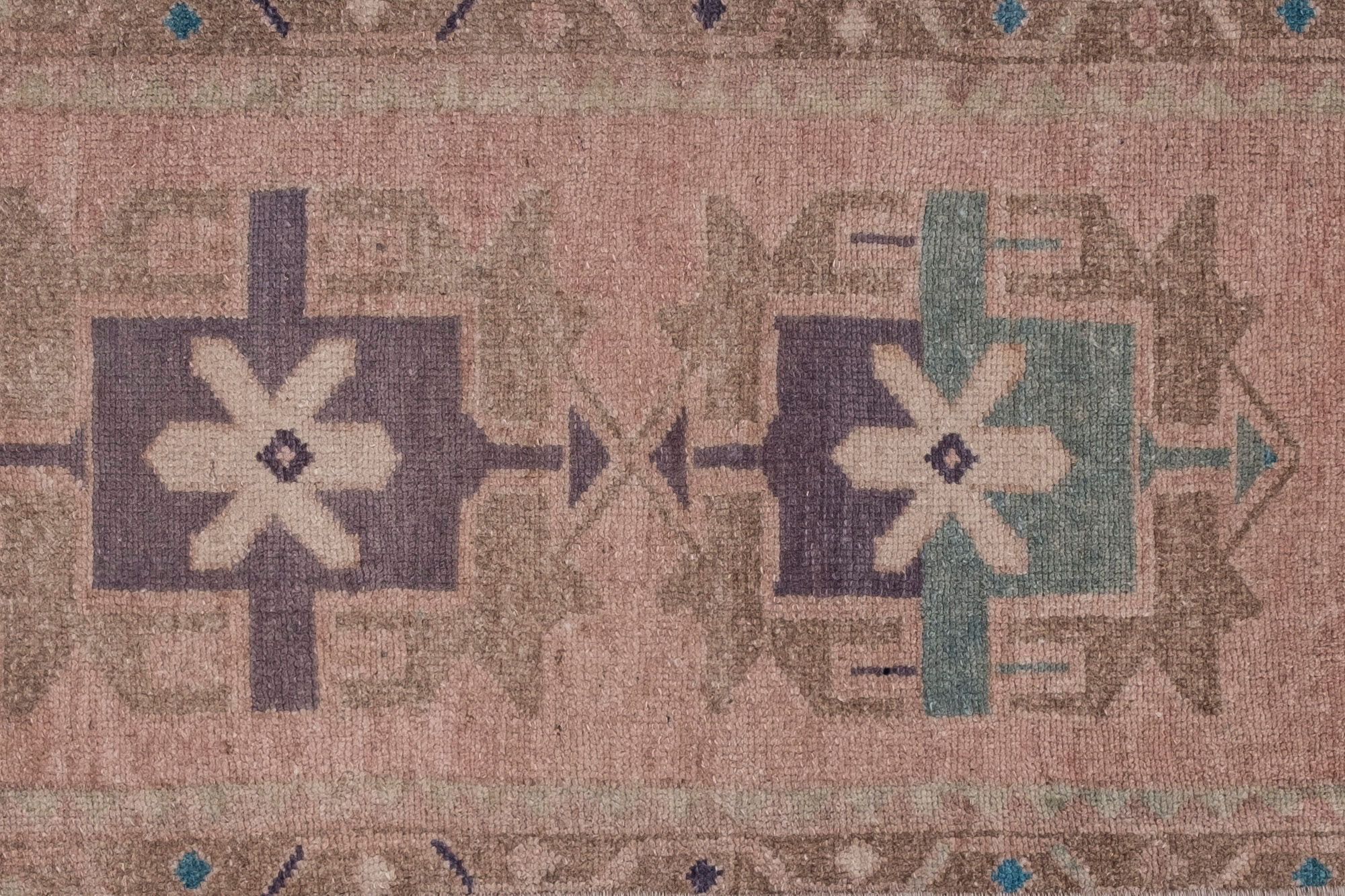 Small Distressed Turkish Rugs, 1970s, Set of 2 46 x 98 - 45 x 87 cm